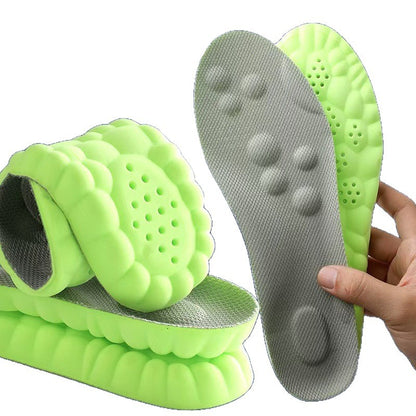 Cloud-shaped massage insoles