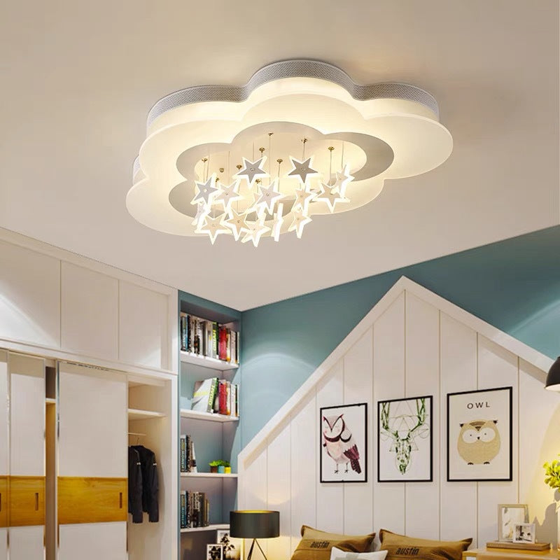 Cloud Star LED Ceiling Light for Childrens Room