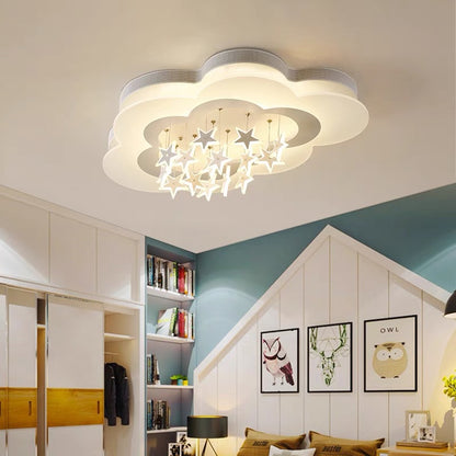 Cloud Star LED Ceiling Light for Childrens Room