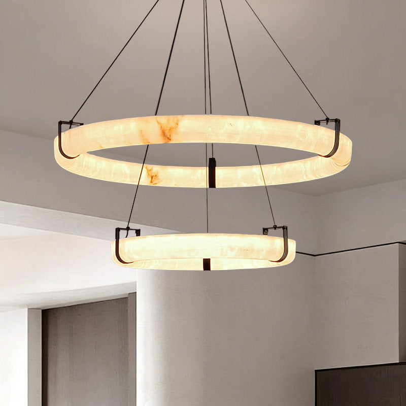 Cloud Stone LED Pendant Light with Remote Control