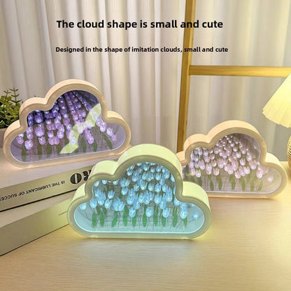 Cloud Tulip DIY Night Light with Mirror Base