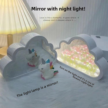 Cloud Tulip DIY Night Light with Mirror Base