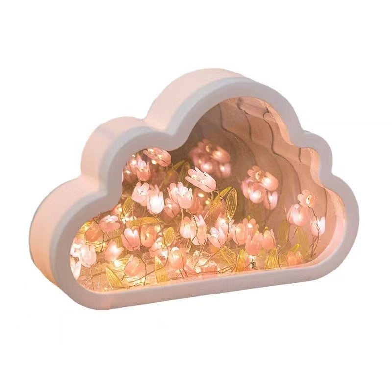 Cloud Tulip DIY Night Light with Mirror Base
