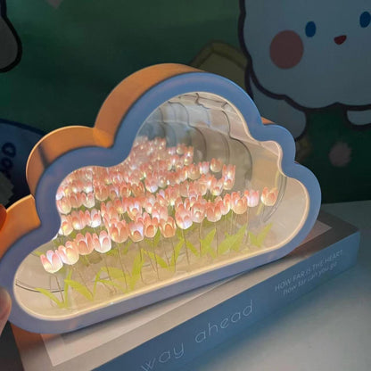 Cloud Tulip DIY Night Light with Mirror Base