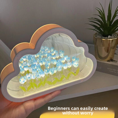 Cloud Tulip DIY Night Light with Mirror Base