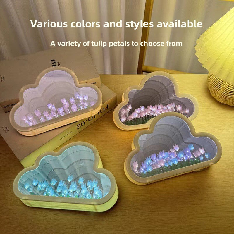 Cloud Tulip DIY Night Light with Mirror Base