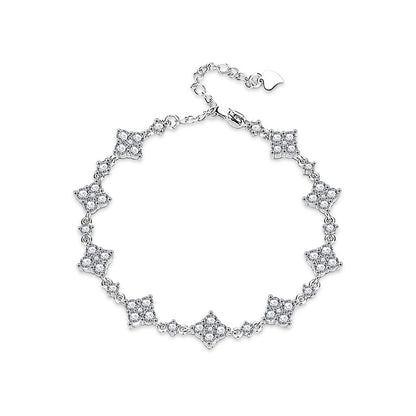 Clover Moissanite Bracelet