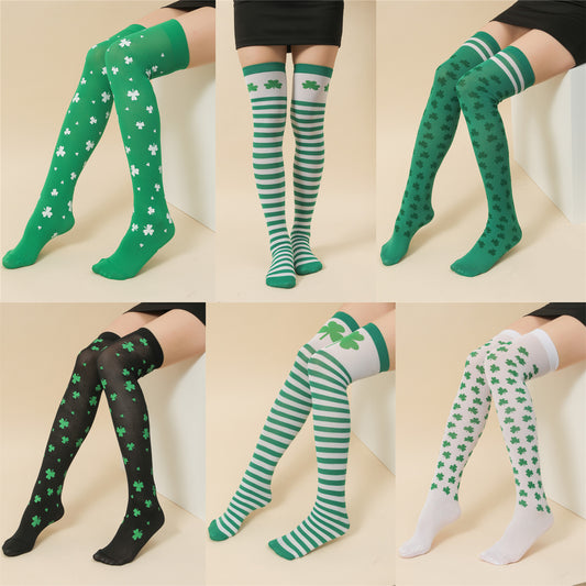 Clover Print Socks