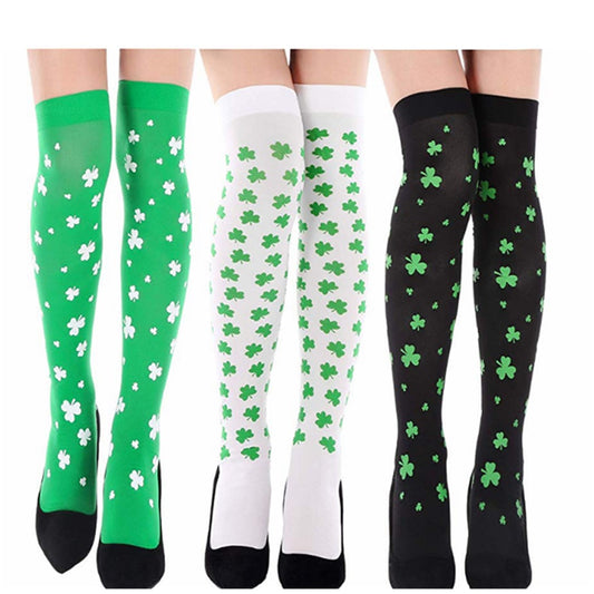 Clover Print Socks