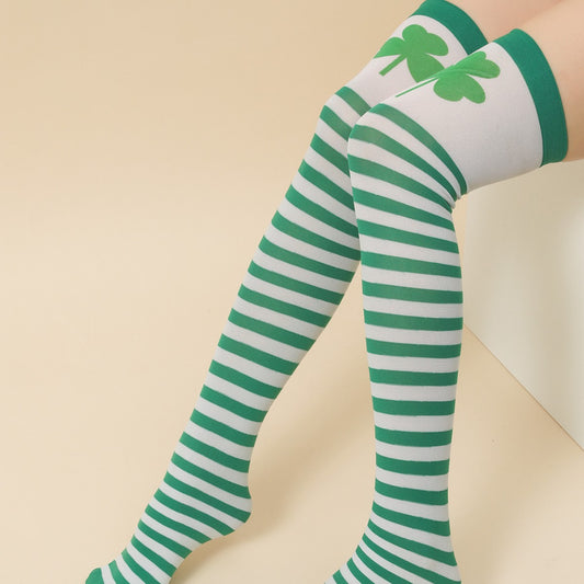 Clover Print Socks