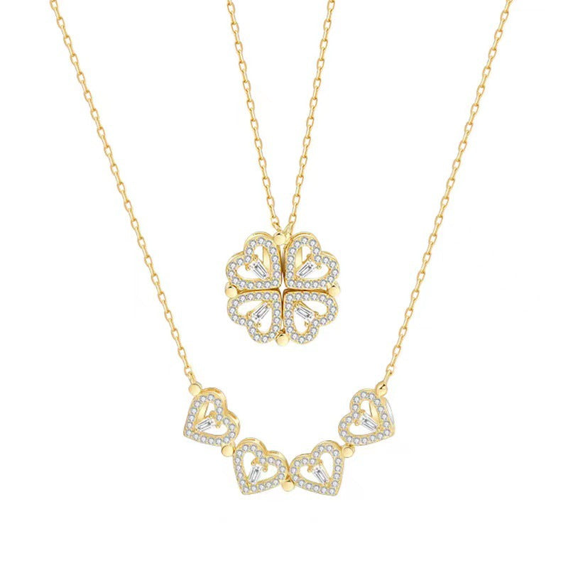 Clover Titanium Steel Necklace