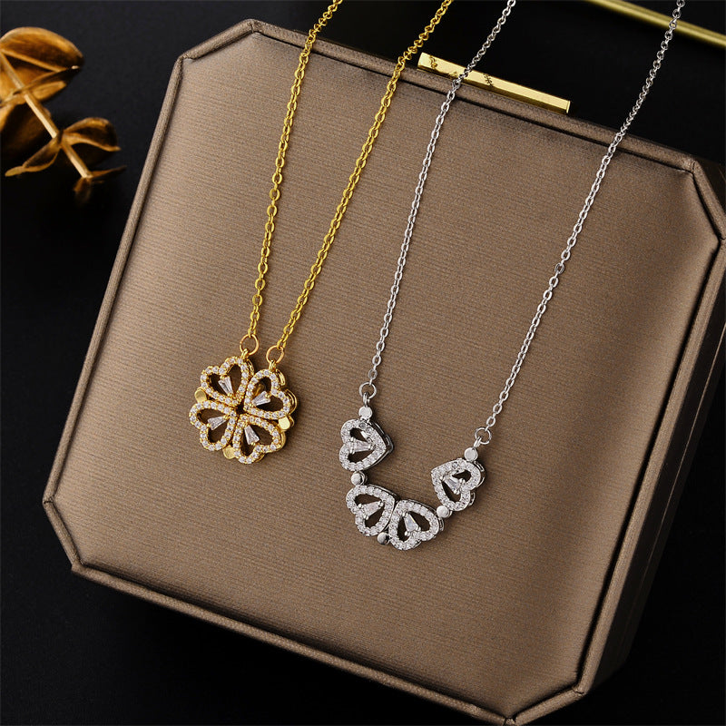 Clover Titanium Steel Necklace