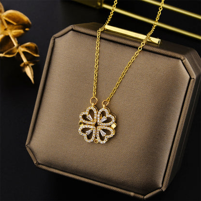 Clover Titanium Steel Necklace