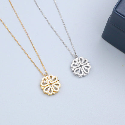 Clover Titanium Steel Necklace