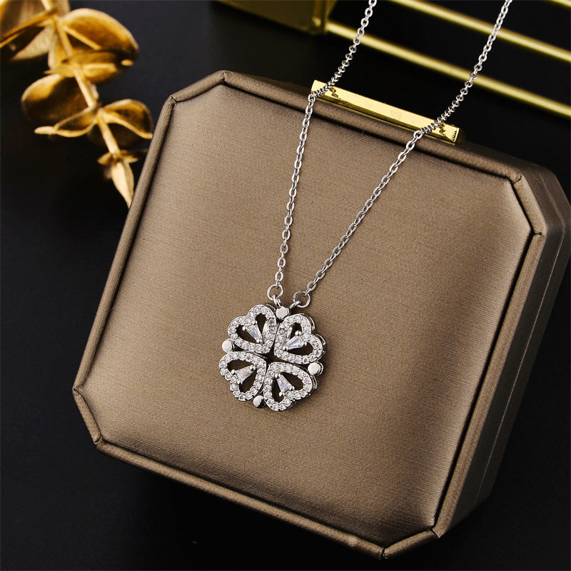 Clover Titanium Steel Necklace