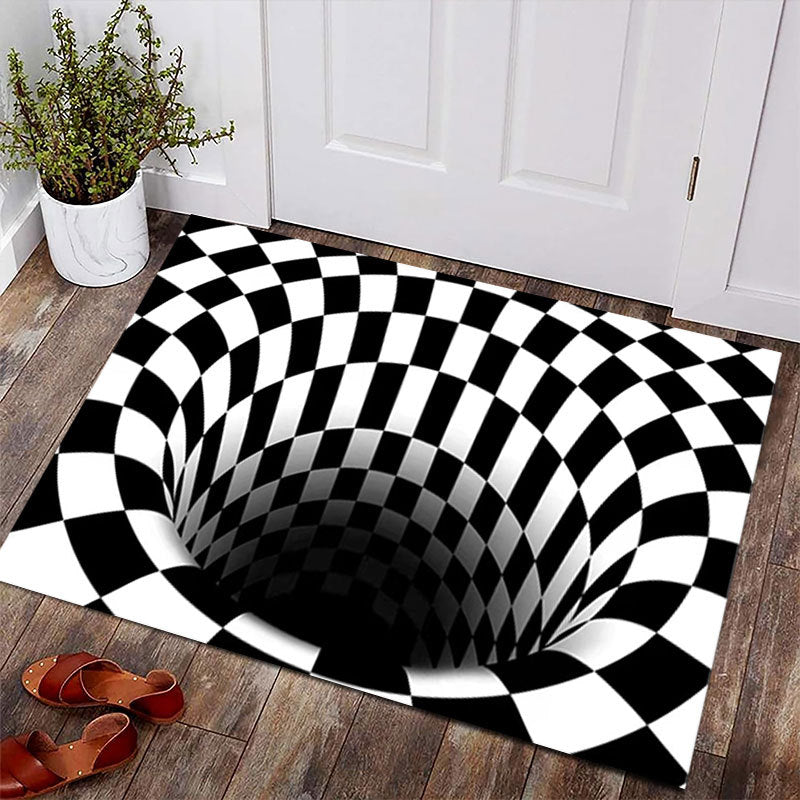 Clown grimace floor mat