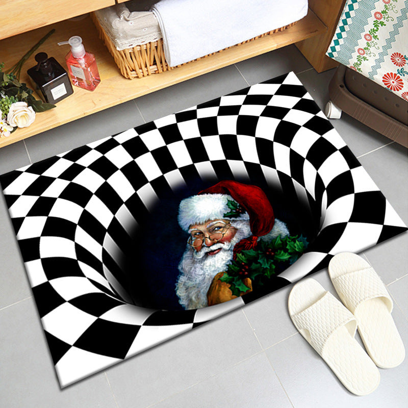 Clown grimace floor mat