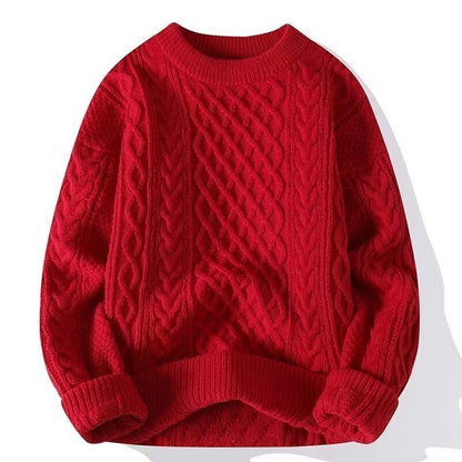 Coarse-hemp knitted sweater