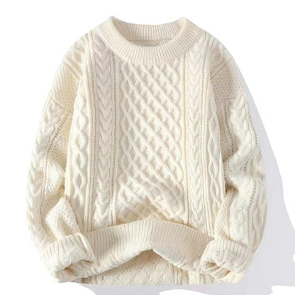 Coarse-hemp knitted sweater