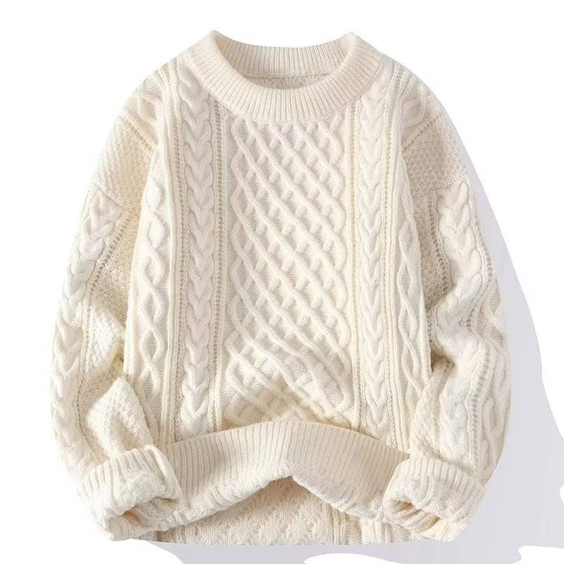 Coarse-hemp knitted sweater
