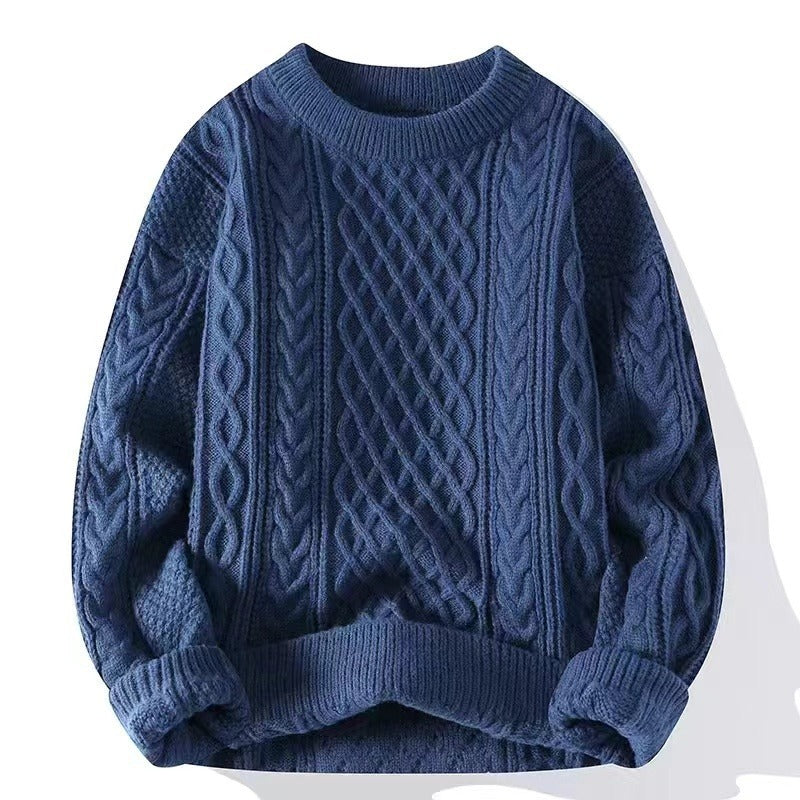 Coarse-hemp knitted sweater