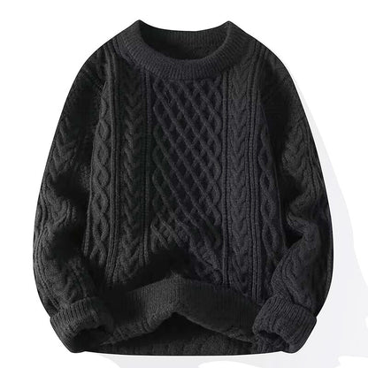 Coarse-hemp knitted sweater