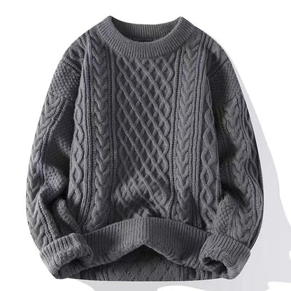 Coarse-hemp knitted sweater