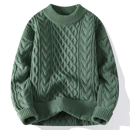 Coarse-hemp knitted sweater