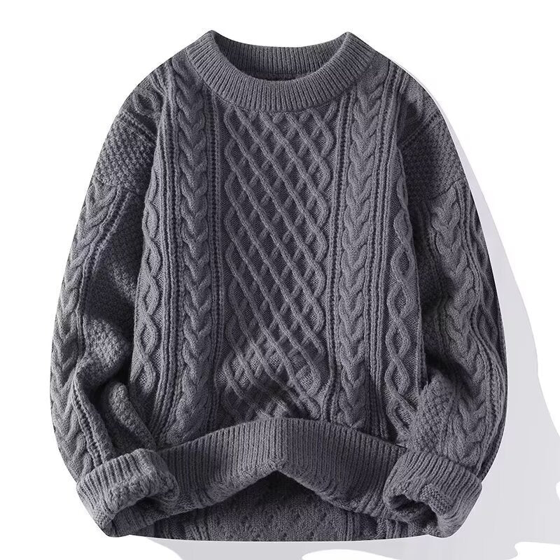 Coarse-hemp knitted sweater