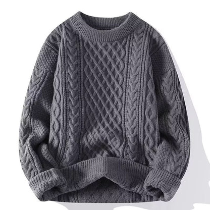 Coarse-hemp knitted sweater