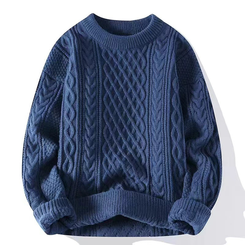 Coarse-hemp knitted sweater