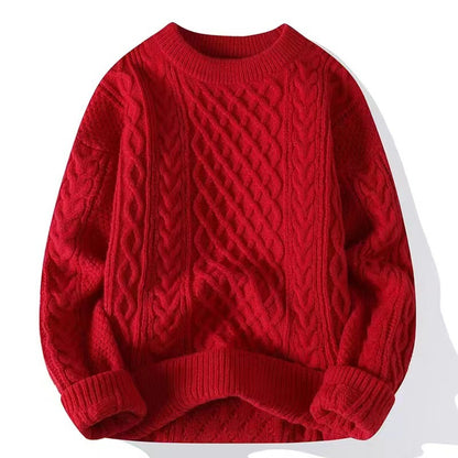 Coarse-hemp knitted sweater