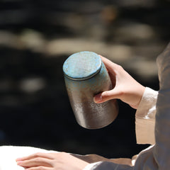 Rock yellow threaded jar short style