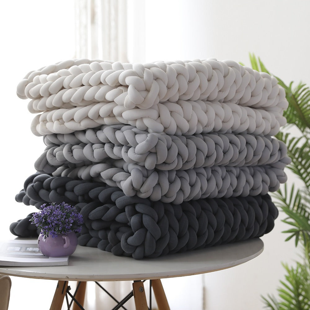 Coarse Strip Woven Blanket Gravity Blanket