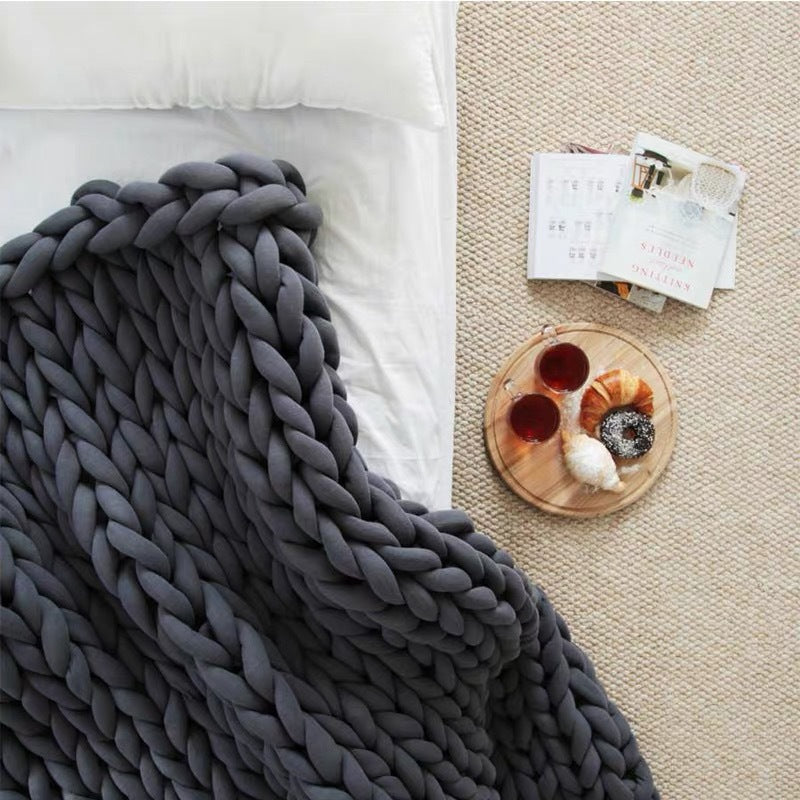 Coarse Strip Woven Blanket Gravity Blanket