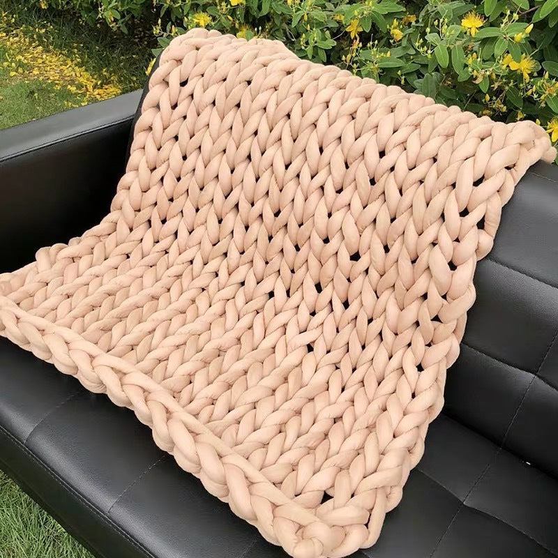 Coarse Strip Woven Blanket Gravity Blanket