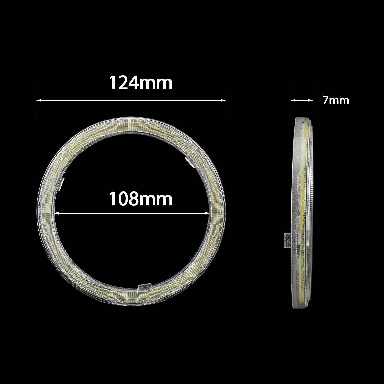 COB LED Angel Eye Halo Ring for Car Headlights