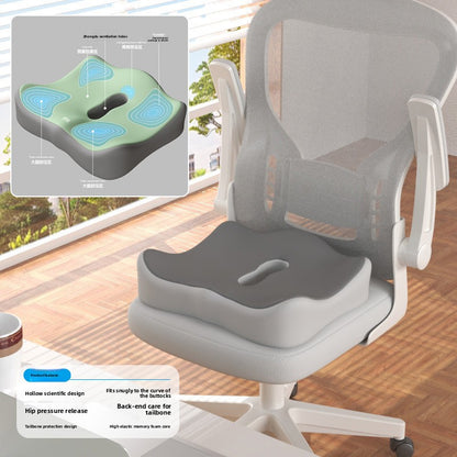 Coccyx Support Memory Foam Seat Cushion with Lumbar Pillow