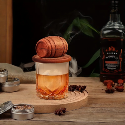 Cocktail Smoking Kit with Wooden Smoker
