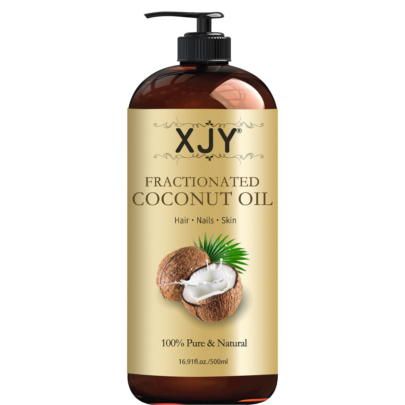 Coconut massage oil diluted with base oil