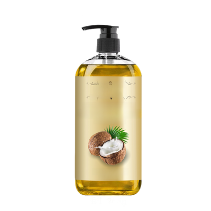 Coconut massage oil diluted with base oil