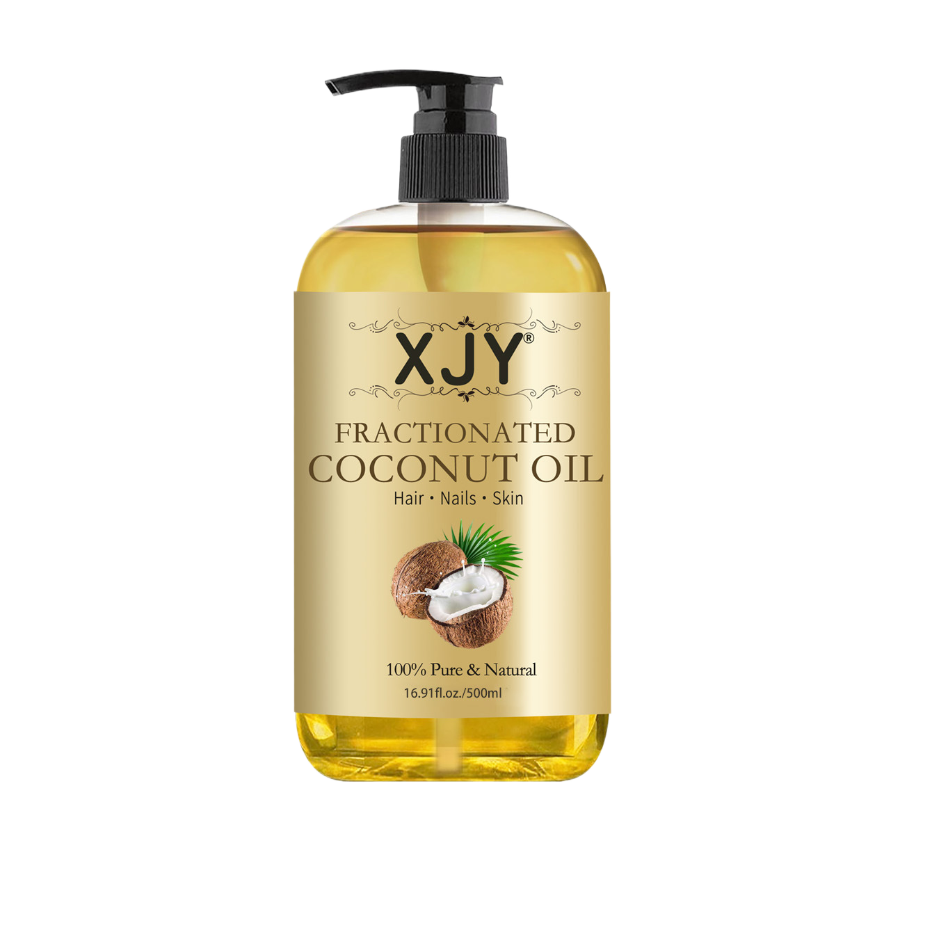 Coconut massage oil diluted with base oil