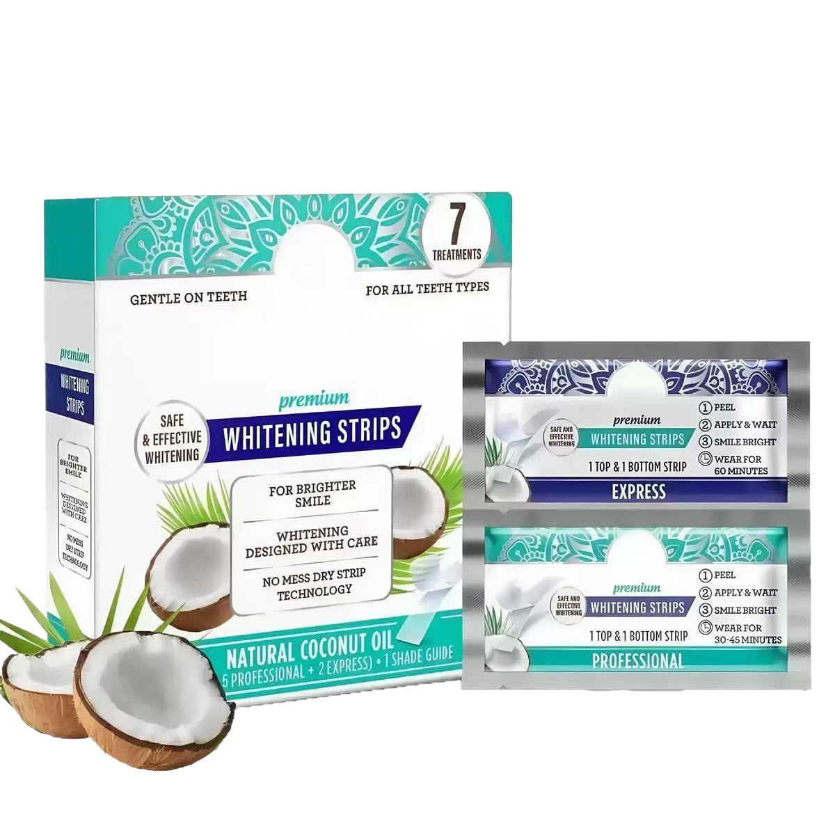 Coconut Oil Teeth Whitening Strips