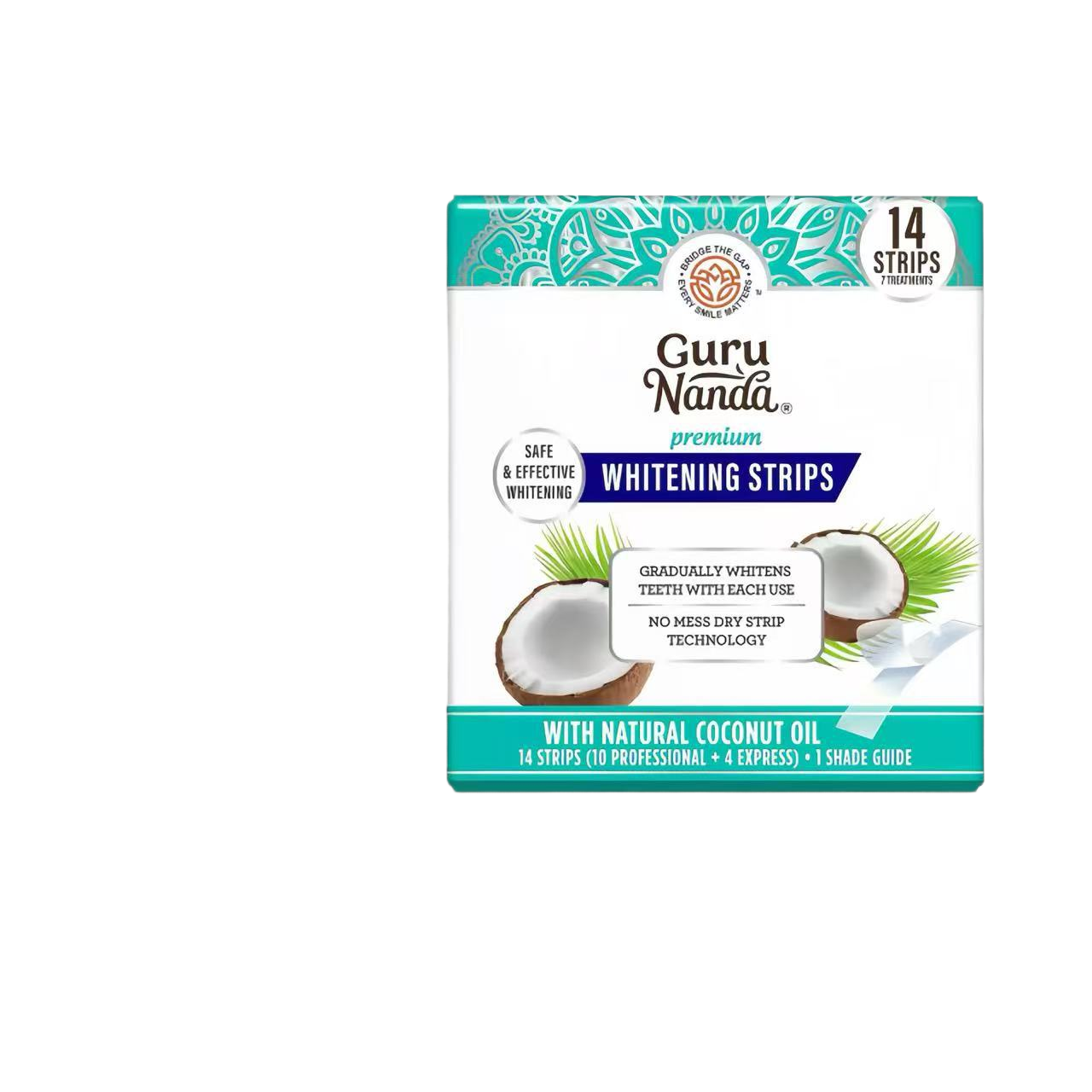 Coconut Oil Whitening Teeth Strips Mint Flavor