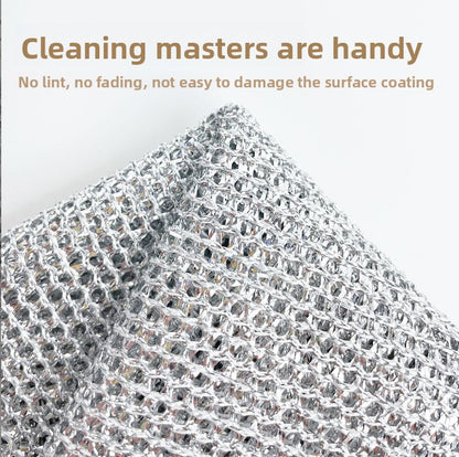Coconut shell silver thread dishcloth, single-layer and double-layer dishcloth
