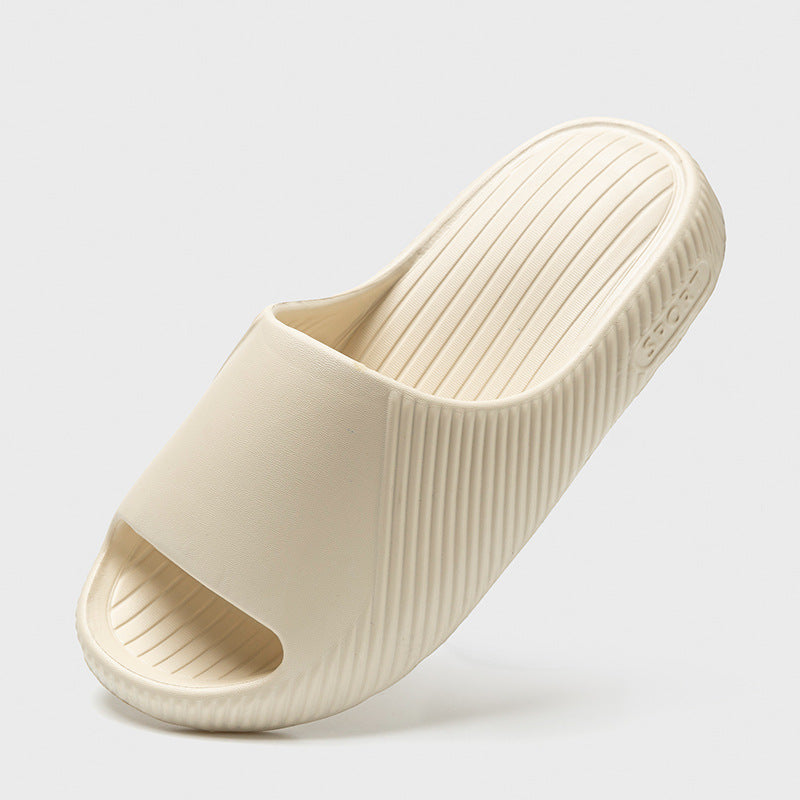 Coconut slippers for men, thick-soled EVA flip-flops with a feeling of stepping on feces