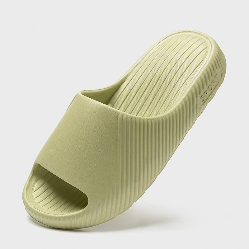 Coconut slippers for men, thick-soled EVA flip-flops with a feeling of stepping on feces