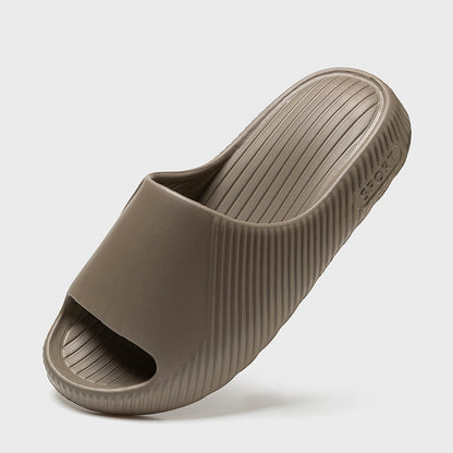 Coconut slippers for men, thick-soled EVA flip-flops with a feeling of stepping on feces