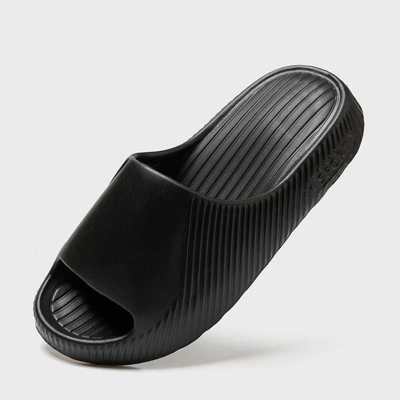 Coconut slippers for men, thick-soled EVA flip-flops with a feeling of stepping on feces