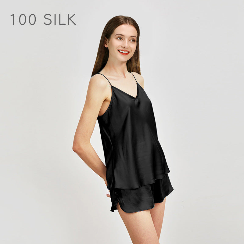 Cocoonie Silk Pajamas for Women Summer Home Wear